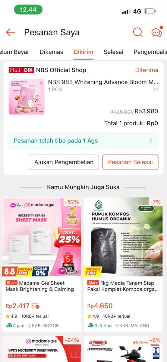 SaAlpn's tweet photo. Event vocher gratis shopee masih ada😭 gas yg belum cekout masih bisa kebagian vocher nya, lumanyan barang receh gratis😭
https://t.co/5gaWsqEu7p
Tinggal klik link itu aja udah dapet vocher nya https://t.co/Szb3TB98Ph
