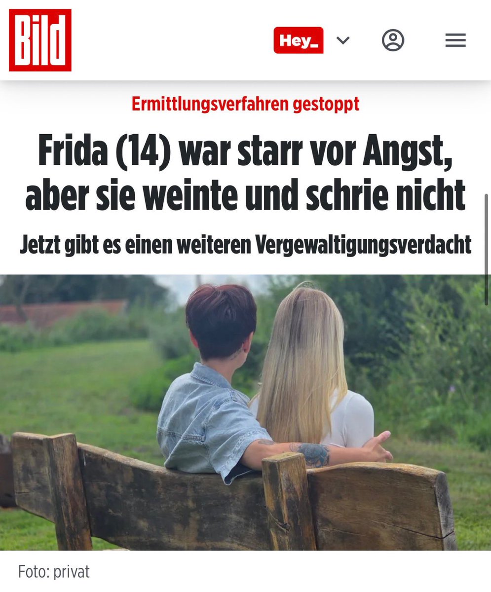 HenryJP55's tweet photo. WAANZIN UIT DUITSLAND!

Een 14-jarig meisje wordt door 3 moslimmannen groepsverkracht. Ze filmen de daad en zetten hem op het net.

De procedure tegen de 3 verkrachters wordt gestaakt, omdat het volkomen doodsbange meisje niet gehuild of geschreeuwd heeft, want dat zou - volgens de rechtbank - noodzakelijk zijn geweest voor de strafbaarheid.

Nu zou de leider van de 3 opnieuw een 14-jarig meisje verkracht hebben.

Wie beschermt ons tegen zulke rechters?

👇👇👇