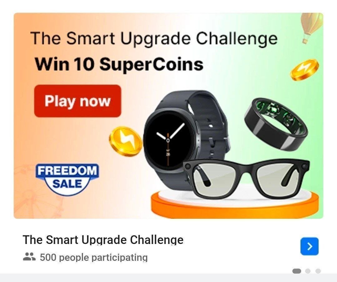 ArunGurjarMP's tweet photo. Flipkart FREE 30 Supercoins 

https://t.co/FpDTRMobaU
https://t.co/FpDTRMobaU

Open Link in Flipkart App 》Click on Banners 》Complete Simple Tasks 》Get 30 Supercoins https://t.co/ozoChPtuKw