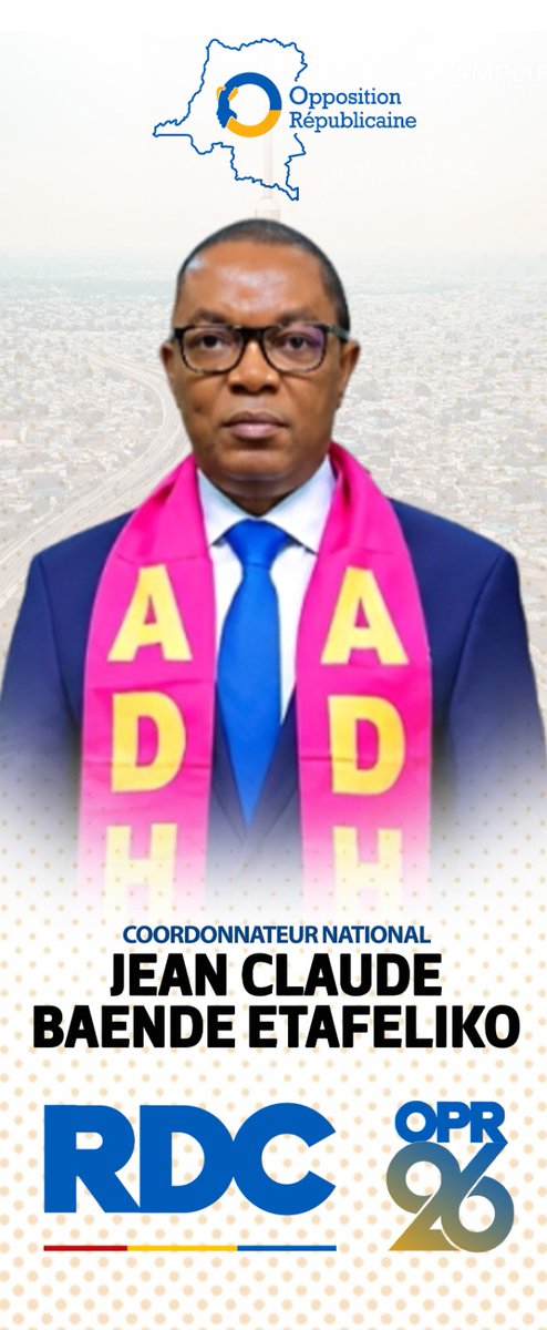 sternbanyaku's tweet photo. Ce 7 août 2026, l'Opposition Républicaine se redéfinit sous la coordination de @JC_Baende et de @MoniqueMukuna, coordinatrice adjointe. Deux anciens candidats à la présidence unissent leurs forces pour insuffler un nouvel espoir au peuple congolais. #RDC #OPR26 https://t.co/JwNh7MDHf1