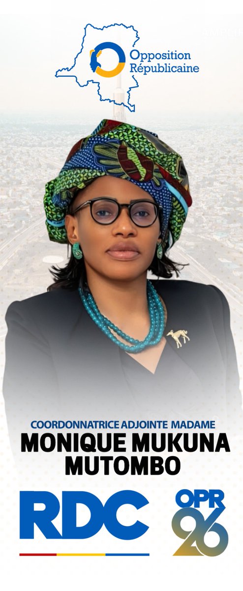 sternbanyaku's tweet photo. Ce 7 août 2026, l'Opposition Républicaine se redéfinit sous la coordination de @JC_Baende et de @MoniqueMukuna, coordinatrice adjointe. Deux anciens candidats à la présidence unissent leurs forces pour insuffler un nouvel espoir au peuple congolais. #RDC #OPR26 https://t.co/JwNh7MDHf1