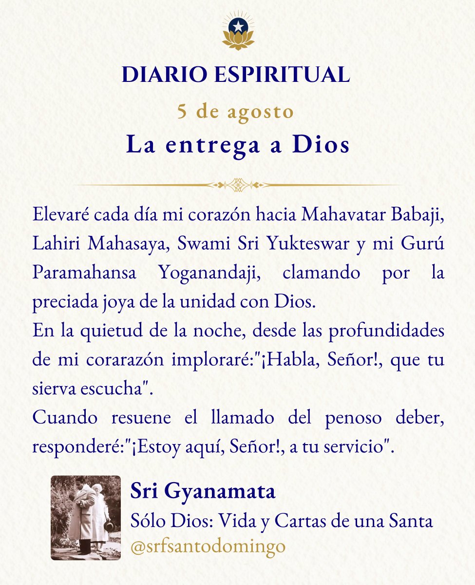 SRFsantodomingo's tweet photo. ☀️¡Buenos días! Un armonioso miércoles, colmado de paz y de abundantes bendiciones.🌸🙏
#PresenciaDeDios #DiosConmigo #BuscaADios #Medita #Meditación #Dios #Yoga #Gurú #KriyaYoga #Yogananda #SelfRealizationFellowship https://t.co/Qt5O6wWWMm