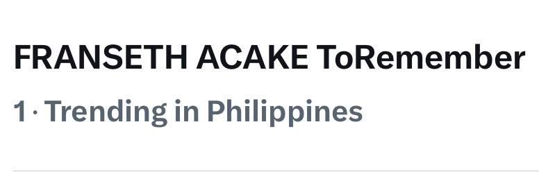 fransethsquad_'s tweet photo. Thank you so much guys sa mga nagjoin!!

FRANSETH ACAKE ToRemember https://t.co/AarcHrKjVA