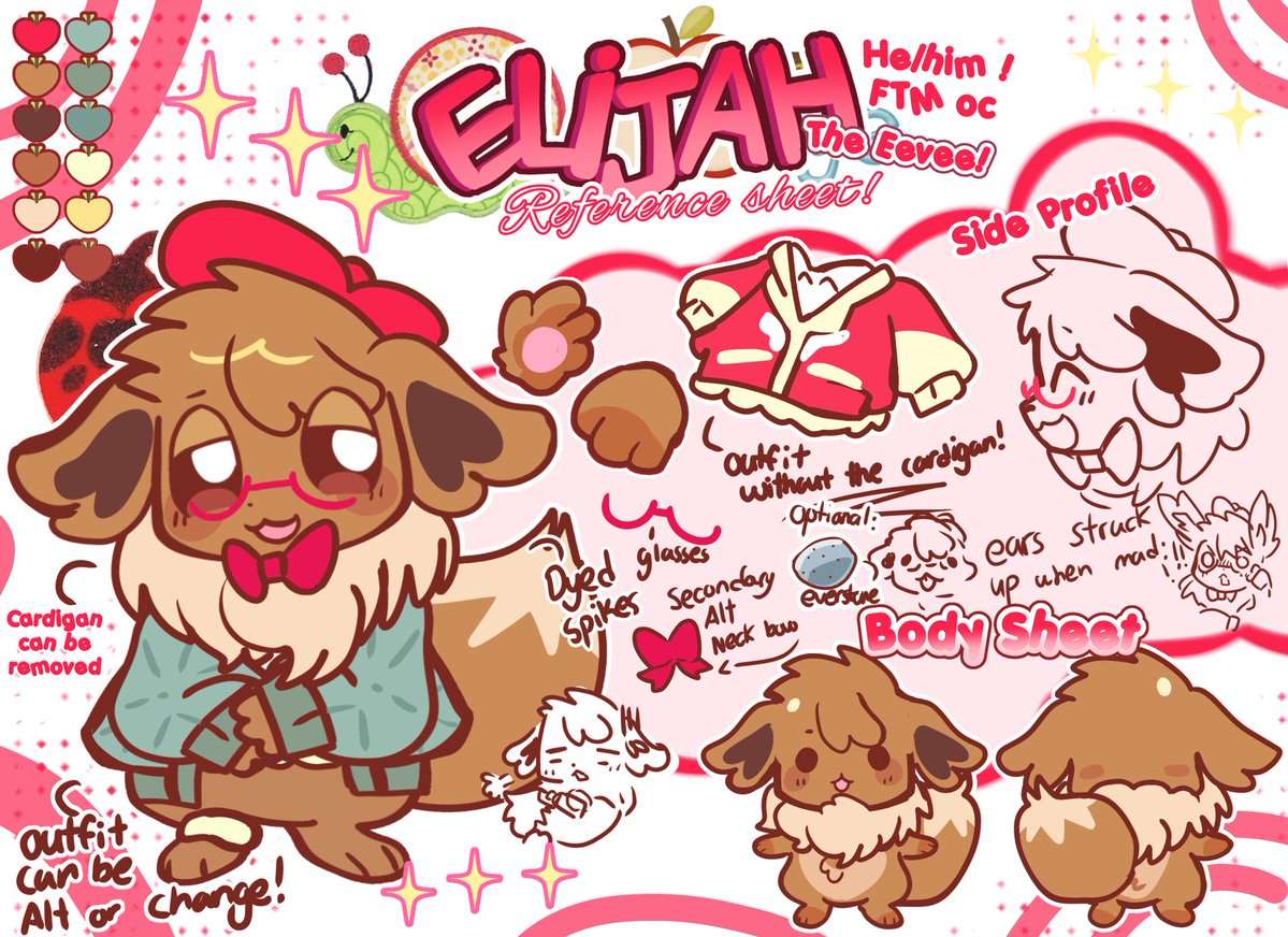 tosmicc's tweet photo. Elijah and everetts reference sheet ! ~ 🎁🍀 https://t.co/zXeR3UJ2nF