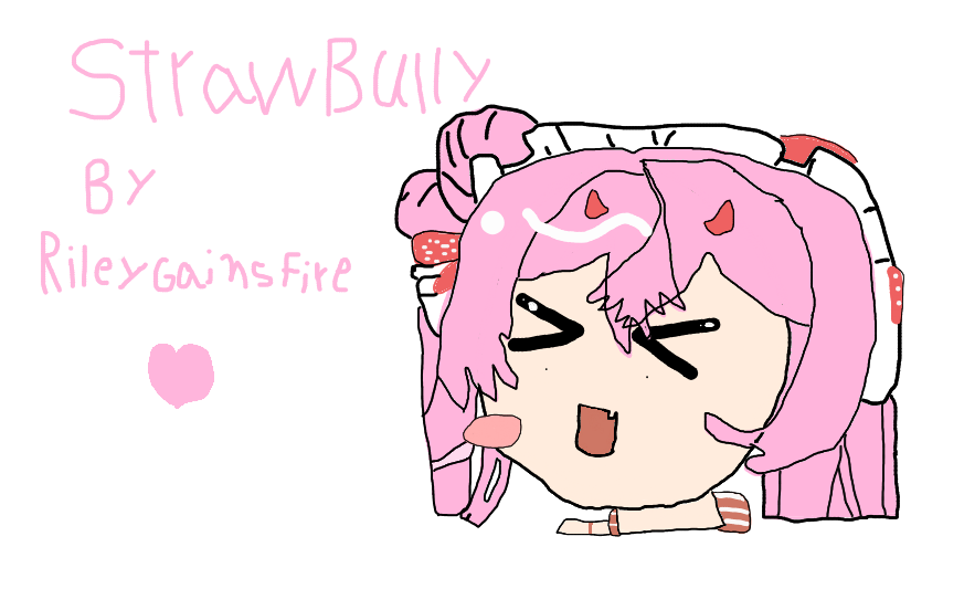 Riley42987's tweet photo. My 3rd Art is finally done, I actually done 2 in 1 stream. this No.3 Art I've done today is @StrawbullyX. and she looks so cute! 🩷🍓 https://t.co/lfrLjaMiYm