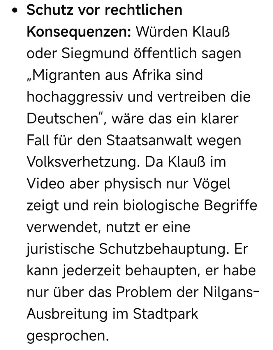 sowhatsabout's tweet photo. 🧵
Wie man Fremdenhass tarnt um keine Anzeige wegen Volksverhetzung zu bekommen ersetzt man Menschen durch Tiere.
Miguel Klaus und Ulrich Siegmund betreiben Entmenschlichung von Minderheiten im sprachlichen Muster des Nationalsozialismus/Faschismus (siehe ab  2/5)
1/5
#Siegmund https://t.co/ehkqE16BUa