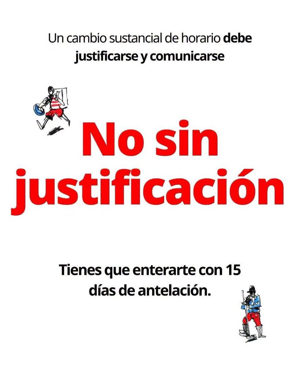 ccoocadiz's tweet photo. ❗⏰ No pueden cambiarte el #horario sin motivo alguno. Como estamos en #verano, puede que esta situación se de con más facilidad. ¡No lo permitas!

🫵 Si te están haciendo ir antes, salir más tarde o cambiar tu turno, cuéntanoslo. https://t.co/cJQMMPZ5EN