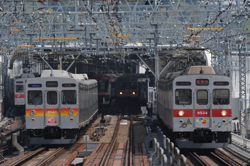 40BK32407's tweet photo. 8月5日は8500系の日らしいので。

1枚目2005年夏 長津田
長電8502F・8618F
2枚目2009年春 二子玉川
8634F・8640F・8606F
3枚目2009年秋 長検
秩父7001F他
4枚目2009年春 Cikini
KAI 8607F・8612F

この頃は東京でもジャカルタでも沢山走ってましたね～✨ https://t.co/kNCjpKNtVn