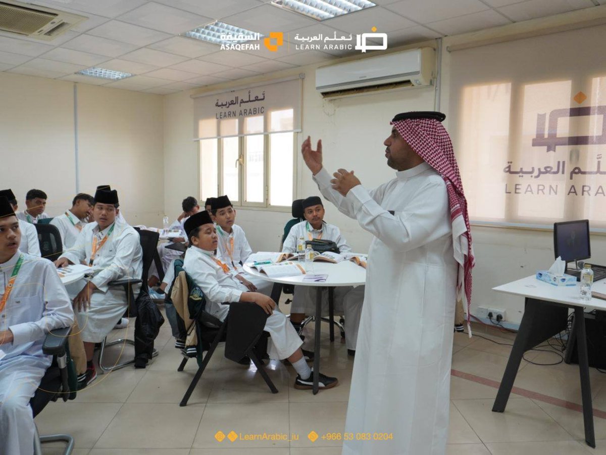 LearnArabic_iu's tweet photo. استقبلت #أكاديمية_تعلم_العربية مجموعةً جديدة ضمن برامجها لتعليم اللغة العربية للناطقين بغيرها، في بيئة تعليمية تُسهم في تنمية المهارات اللغوية، وإثراء التجربة العلمية والثقافية https://t.co/JjqCFLxdvP