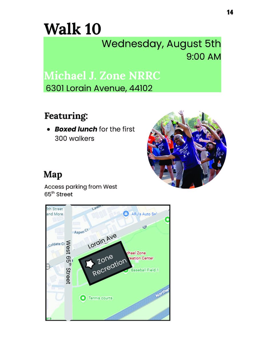sustainableCLE's tweet photo. Cleveland's Summer Senior Walks are well underway! Join the Dept. of Aging today at the Michael J. Zone Center for a fun and active walk 👩‍🦳👟👨‍🦳

Register: 📧 Aging@clevelandohio.gov | 📞 216-664-6152 | 💻 Online: https://t.co/s29tcYW6xd

🔗Full schedule: https://t.co/tn9pJr9Yox https://t.co/AT1NIVZfw7