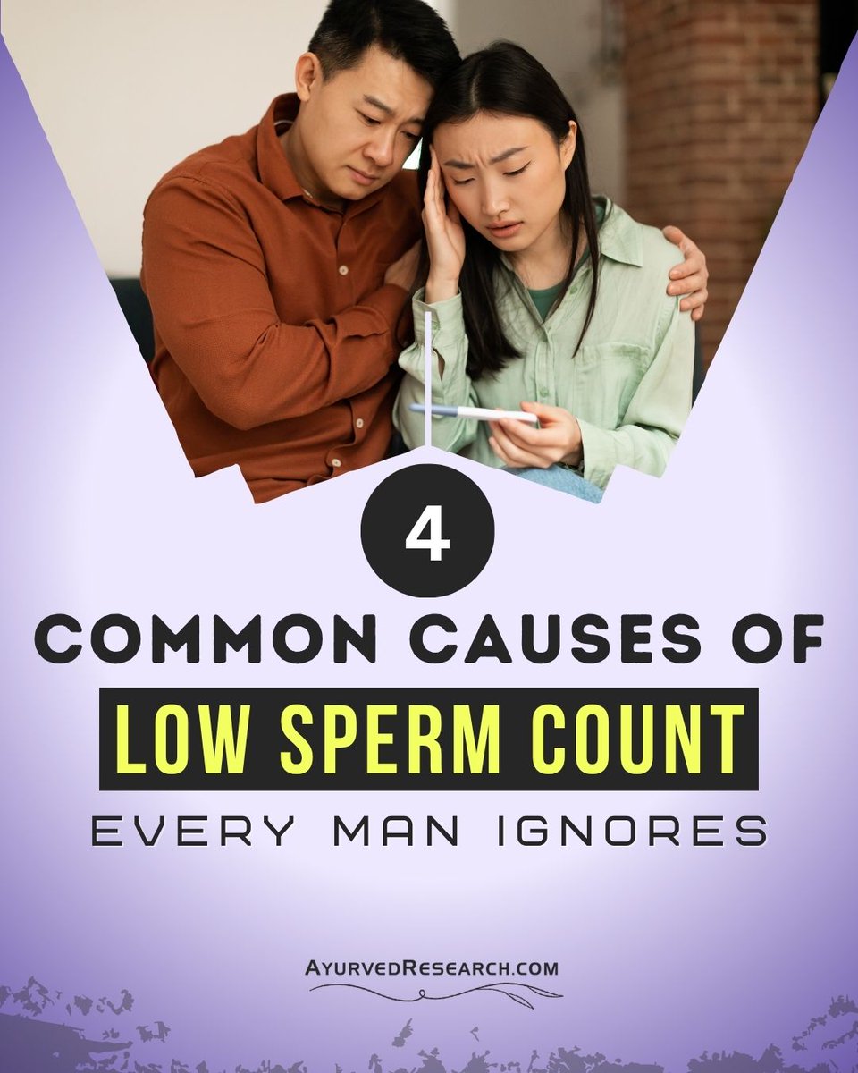 nfcure's tweet photo. 6 Common Causes of Low Sperm Count Every Man Overlooks

Discover more! 🌿✨ https://t.co/s1vhqbVoKJ

Small daily changes, paired with the right herbal support, can make a real difference for your long-term reproductive health.

#lowspermcount #spermhealth #menshealthawareness https://t.co/rXwBgl9ygT