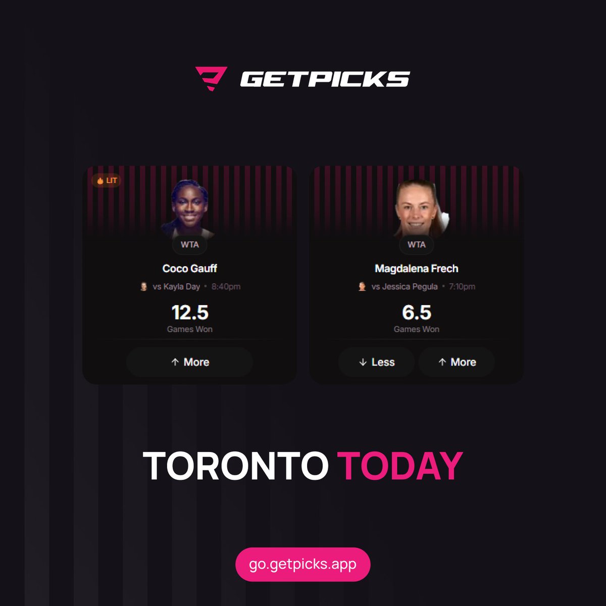 GetPicks_app's tweet photo. toronto is loaded today. who you got? https://t.co/D3zNyNY3mx