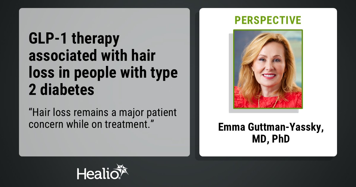 HealioDerm's tweet photo. 💉 Patients taking a GLP-1 for type 2 diabetes are at an increased risk for developing stress-induced hair loss. 

🗨️ @EmmaGuttman explains how these findings signal a growing need for dermatologists to be included in GLP-1 management. 

https://t.co/jDkb0RcVZb https://t.co/MViWDPRRgT