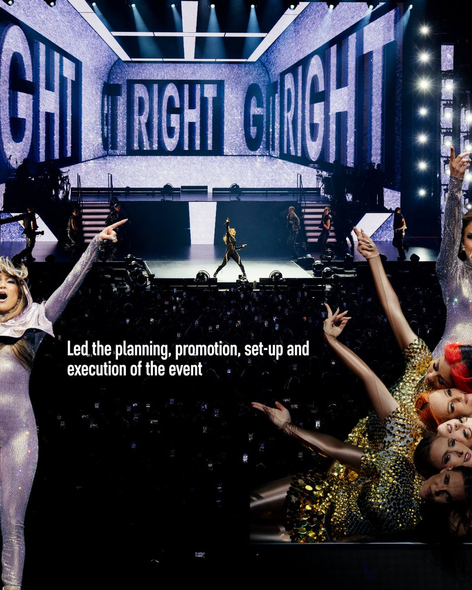 EtharaLive's tweet photo. Last year, we welcomed over 15,000 fans to Etihad Arena for Jennifer Lopez's Up All Night Live in 2025 Tour. We led every stage of the event's delivery, including the planning, promotion, set-up and execution, as well as bringing the artist to the UAE capital. https://t.co/YNcYjrm1Mu