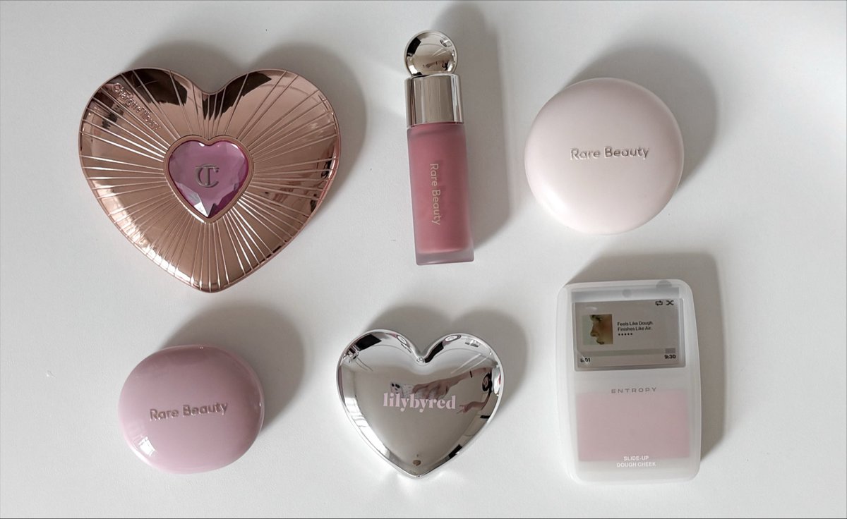 lilymrnd's tweet photo. a rotação semanal de blushes está assi https://t.co/ZiIJjTDTXJ