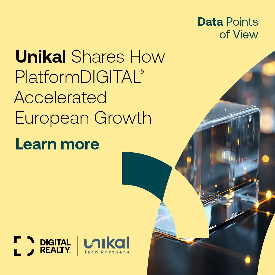 digitalrealty's tweet photo. As @UNIKALTech expanded across Europe, its Hybrid IT environment became increasingly complex. Learn how PlatformDIGITAL® helped support growth and reduce deployment time by 80%.

Read the story: https://t.co/IA2uXPiO0J

#PlatformDIGITAL https://t.co/K8wHucLmRQ