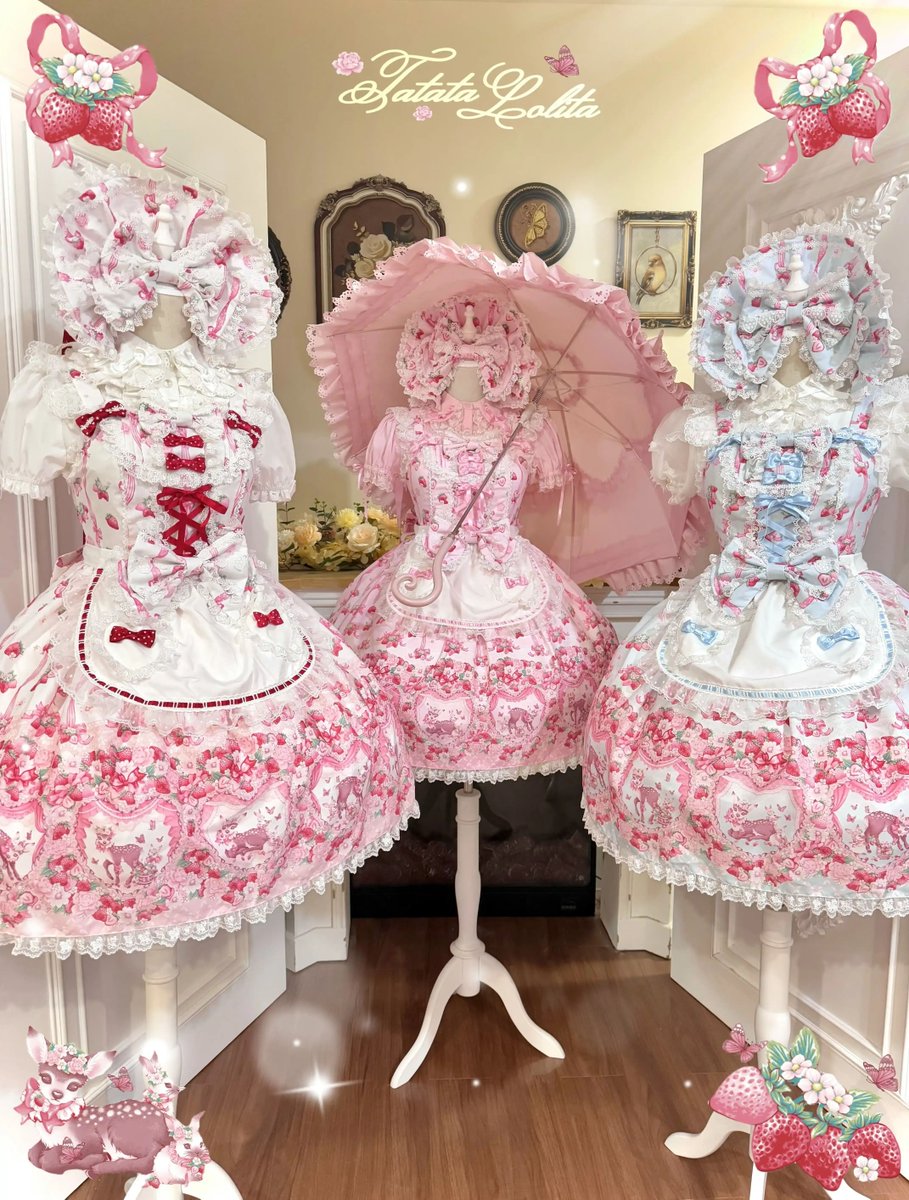 epetice's tweet photo. 🍓いちごの花園スイートロリィタ🍓 https://t.co/NPSsgIcxMz