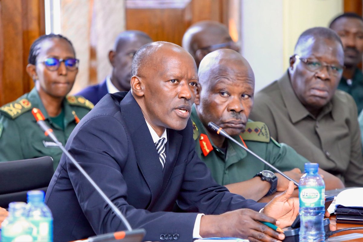 ChrisOMagezi's tweet photo. Defence Ministers Appear Before Parliamentary Committee, Seek Support for UPDF Priorities

The Minister of Defence and Veterans Affairs, Hon. Kiryowa Kiwanuka, on Tuesday appeared before the Parliamentary Committee on Defence and Internal Affairs, chaired by Hon. Robina Rwakoojo, to present the state of the ministry, accountability and the resource needs of the Ministry of Defence and Veterans Affairs (MODVA)/UPDF.

Appearing with the Minister of State for Defence and Veteran Affairs (Defence) Hon Akifeza Grace Ngabirano and the Minister of State for Defence and Veteran Affairs (Veteran Affairs) Hon Huda Abason Oleru, minister Kiwanuka briefed the committee on the mandate of the UPDF and key achievements recorded between 2021 and 2026 during the 11th Parliament.

Mr Kiwanuka underscored the constitutional mandate of the UPDF under Article 208 of the 1995 Constitution of the Republic of Uganda, which provides that “there shall be armed forces known as the Uganda Peoples' Defence Forces, which shall be non-partisan, national in character, patriotic, professional, disciplined, productive and subordinate to the civilian authority as established under the constitution.”
He further stated that members of the UPDF shall be Ugandan citizens of good character.

He said the UPDF is mandated to protect the sovereignty and territorial integrity of Uganda, ensuring non-violability of people and individual rights, the rule of law and good governance.”

Key achievements 2021-2026

The Defence Minister Mr Kiwanuka told the committee that MODVA/UPDF had registered several milestones during the period, including:

Security: 

Sustained peace and security during elections due to a proactive security posture, and effective control of the internal situation that prevented major disruptions to public order.  

Capacity:

 Acquisition, refurbishment and maintenance of classified and key strategic equipment to enable rapid response to prevailing and emerging security threats.  

Recruitment:

 Consistent recruitment in line with Article 208(2), with an average of 10,000 personnel recruited annually over the past five years to meet manpower requirements under the UPDF establishment.  

Training: 

Continuous professional development both locally and abroad. In 2022, MODVA established the National Defence College - Uganda (NDC -U) for advanced military and strategic training of senior military and civilian officials. Since its establishment, the college has graduated 83 students in four intakes, averaging about 20 students annually. The intake is expected to rise to 30 with the inclusion of other Ministries Departments and Agencies.

Welfare: 

Phased salary and pension enhancements since 2022 in line with budget allocations. Pensions increased proportionately. The ministry paid Shs 540,459,485,488 in pensions and ensured full and timely payment of the pension payroll.  

Health: 

Continued provision of preventive, curative, rehabilitation, palliative and psychosocial services to UPDF personnel, families and surrounding communities. Construction of a 250-bed UPDF National Referral Hospital, with outpatient services already operational. 
 
Education and welfare:

 Provision of formal education to children of soldiers and surrounding communities, operation of the Defence Forces Shop on duty-free terms, and infrastructure development including 30,000 housing units for UPDF, joint strategic headquarters office blocks, a new administration block at Air Force Headquarters, and an SFC Airborne administration block. 
 
Logistics: 

Provision of food, clothing, accommodation, petroleum, oils and lubricants, and maintenance of equipment.  

Veterans Affairs:

 Improved veteran care through payment of gratuity before retirement and timely pensions, and engagement in productive activities for socio-economic development and food security through NEC, the Department of Production and Welfare, and veterans’ SACCOs.