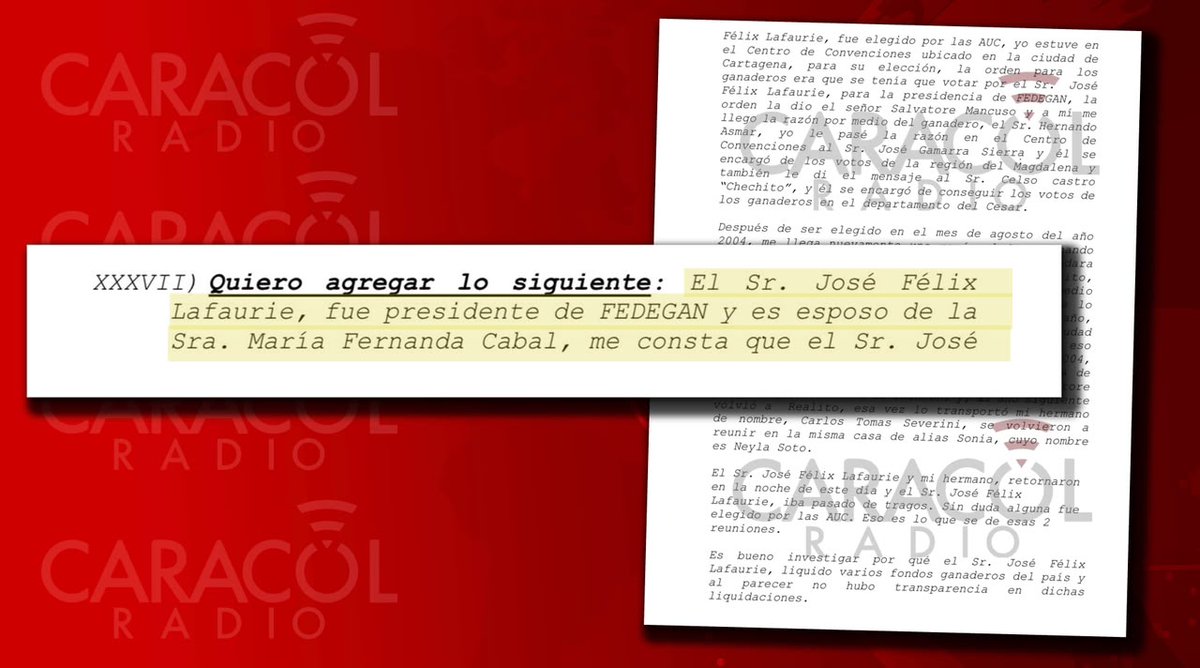 UltimaHoraCR's tweet photo. #Exclusivo #UnidadInvestigativa | “Me consta que el señor José Félix Lafaurie fue elegido por las Autodefensas”: Saúl Severini ante la @JEP_Colombia. 

El exjefe paramilitar y ganadero que estuvo prófugo 16 años, declaró que Lafaurie fue puesto en la presidencia de @Fedegan por orden de Salvatore Mancuso. José Félix Lafaurie (@jflafaurie) rechazó los señalamientos.

@Rafaristizabal @AndresGGaitan @BBejaranoG https://t.co/VdScW8Fgs5