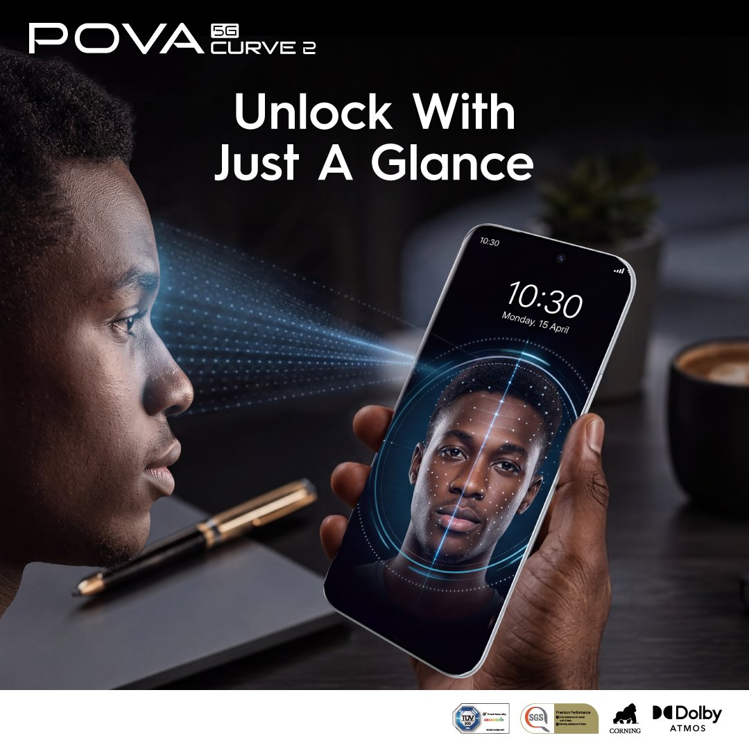 TECNOMobile254's tweet photo. The future doesn't wait for passcodes.
Unlock your world with just a glance and keep moving https://t.co/ydr1ZuJKwY