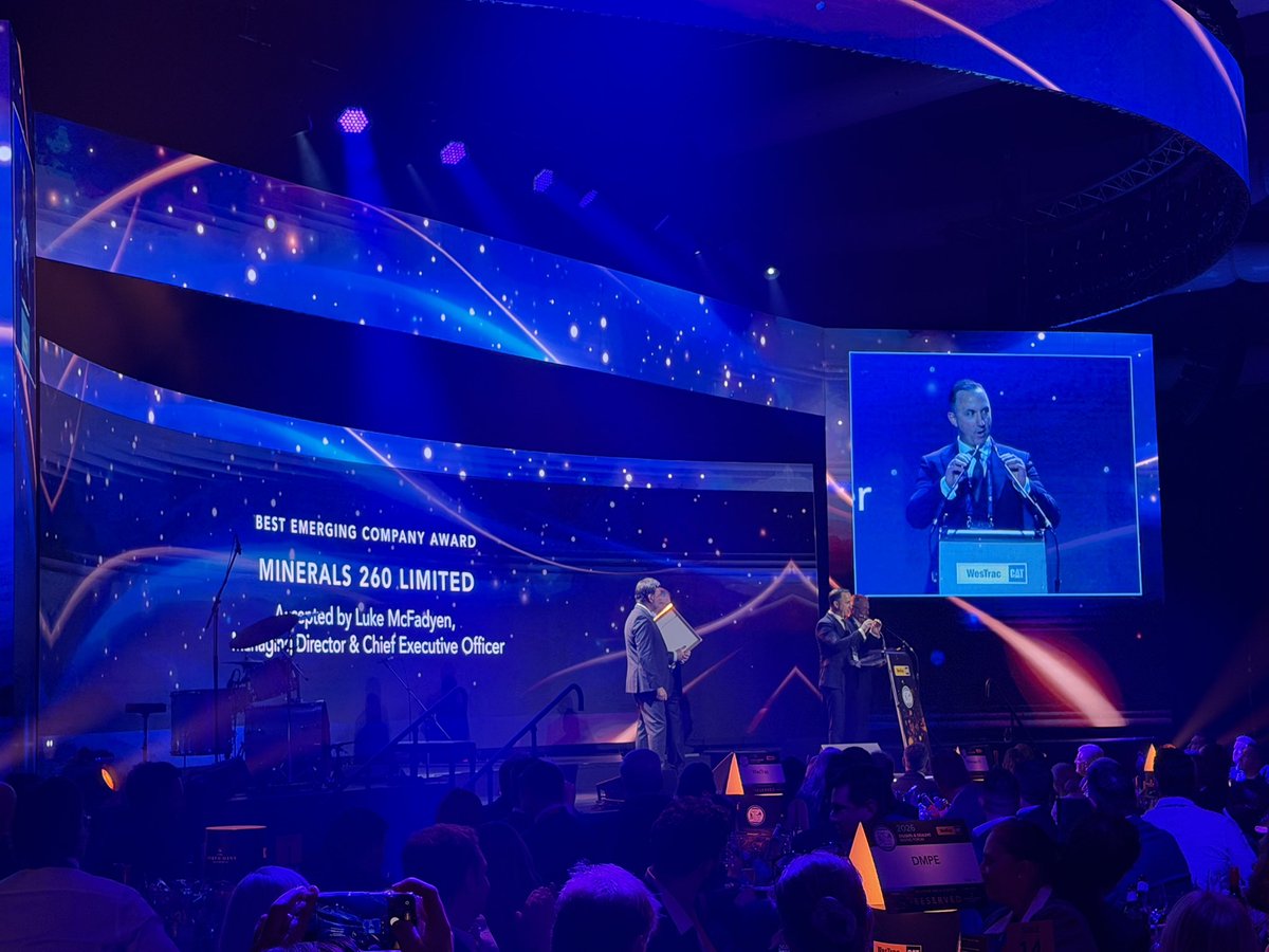 kristiebatten's tweet photo. .@minerals260 is the @diggersndealers Best Emerging Company #MI6 https://t.co/08plUejeUN