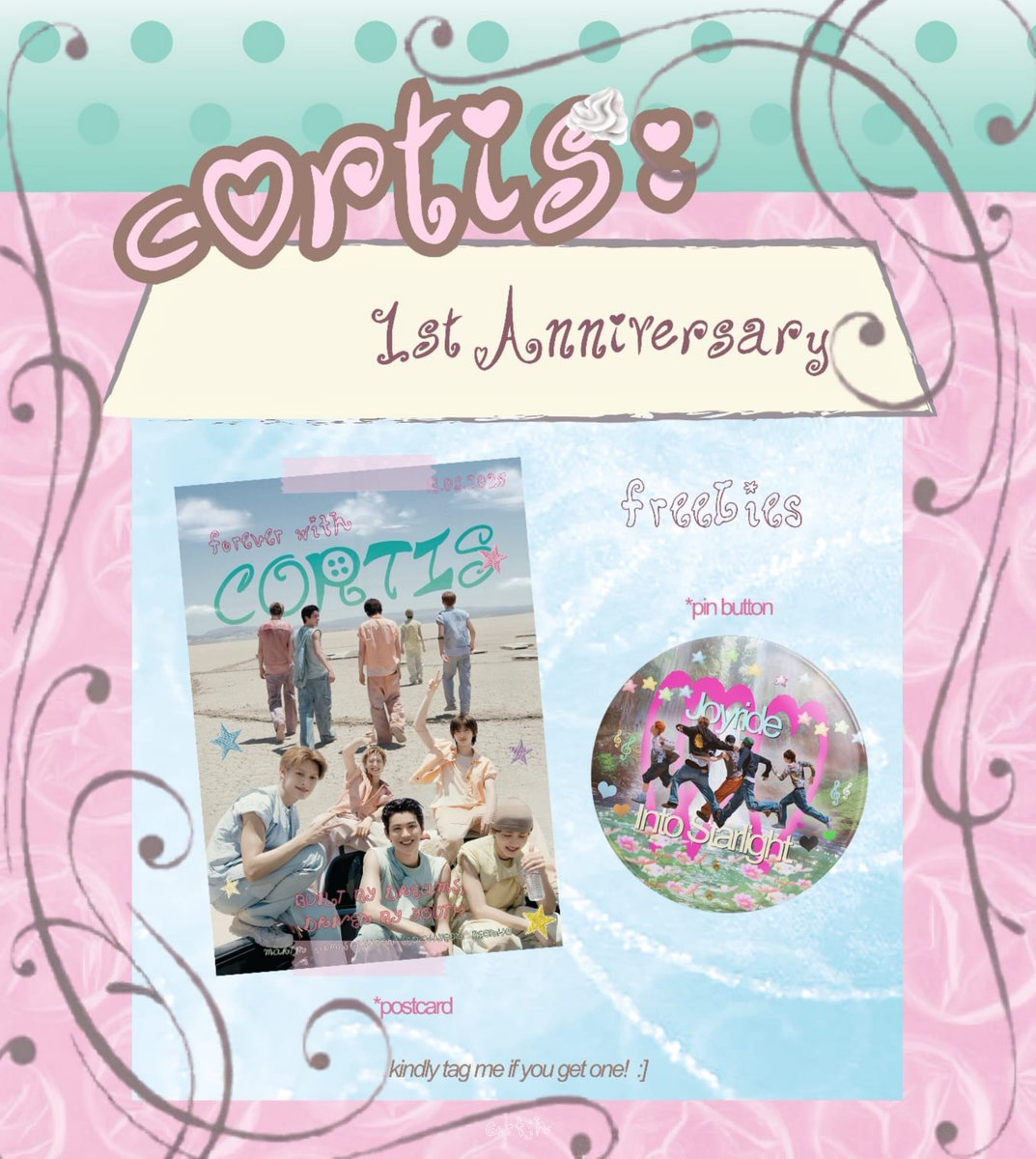 cortjh's tweet photo. ★ ( rts &amp; likes would be appreciated ) ★ 

freebies cortis 1st anniversary ꨄ
@cortjh 🌸🍀

☆ 8.8.2026
☆ claim by oyeng 20.00 wib
☆ will be set on rp 7,2OO (no rf) 
☆ tag aku kalau udah sampai :___) https://t.co/G6hdNwDjlS