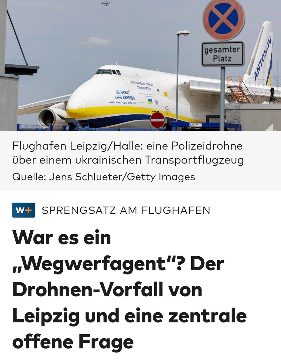 UlrichManns's tweet photo. Geschichten aus dem #PaulanerGarten 😂🤣😂❗Schöne Grüße an die Abteilung "Psychologische Kriegsführung"🙋🏻‍♂️ . Nette Idee 👍🏻👍🏻. #Leibzig #Flughafen #Drohne #Antonow #Krieg #Ukraine #Russland #War https://t.co/lbnmkdE4Gp