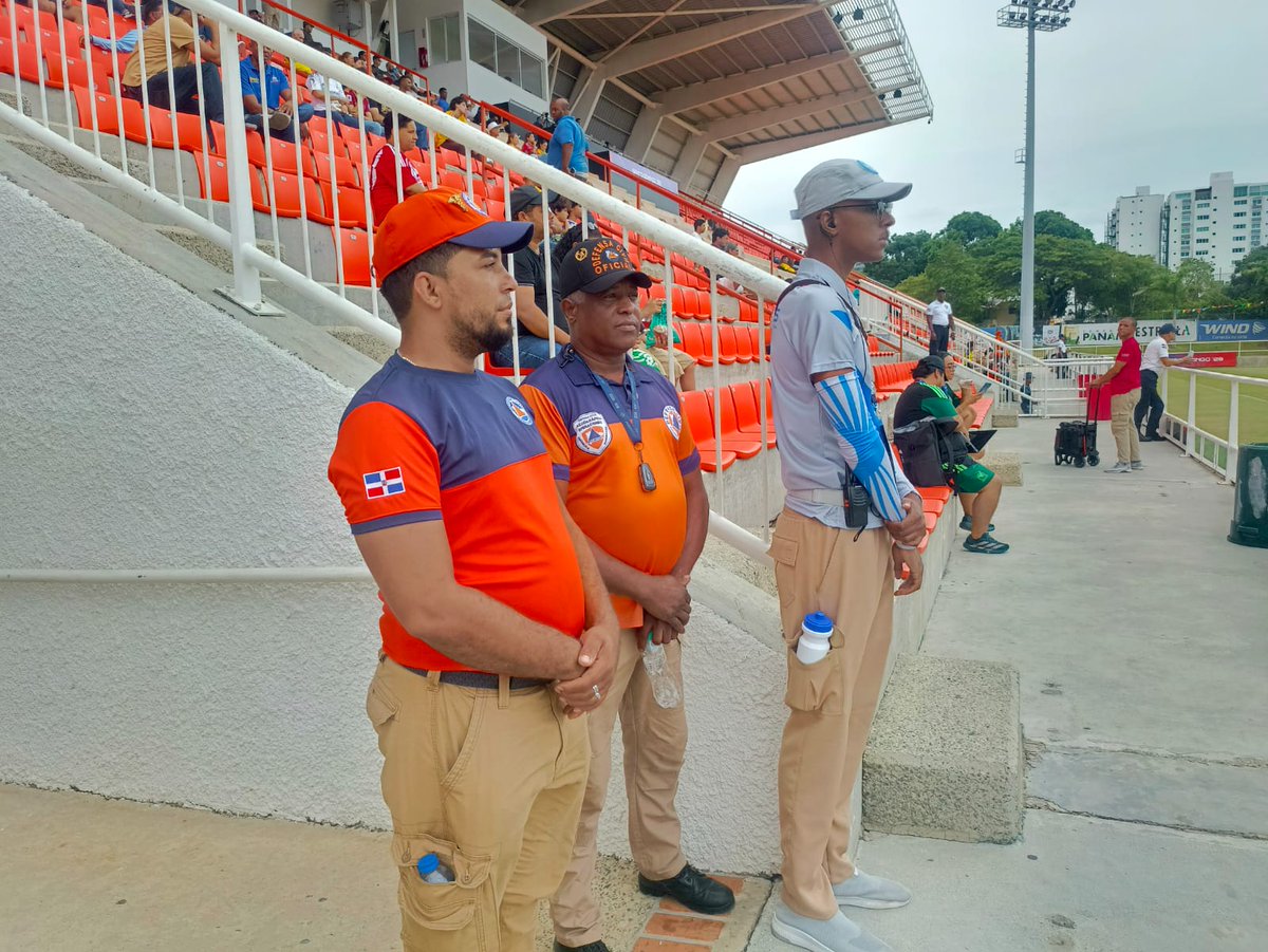 DefensaCivilRD's tweet photo. La #DefensaCivilRD brinda apoyo a los Juegos Centroamericanos y del Caribe Santo Domingo 2026; aquí fotos de nuestro equipo en Santiago. https://t.co/7jvrVwFiGw