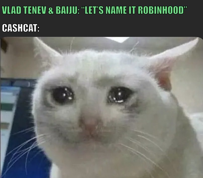 akrypts's tweet photo. Virgin Noob or Cashcat chad? 😂 @cashcat_token

I’m full-port $CASHCAT rn.

@RobinhoodApp chain is the fastest EVM to 100M transaction.
Doesn’t make sense for the flagship memecoin, with 40k holders, best lore and utility not to be worth billions.

Highest asymmetric bet rn imo. https://t.co/JiXevf6PBa