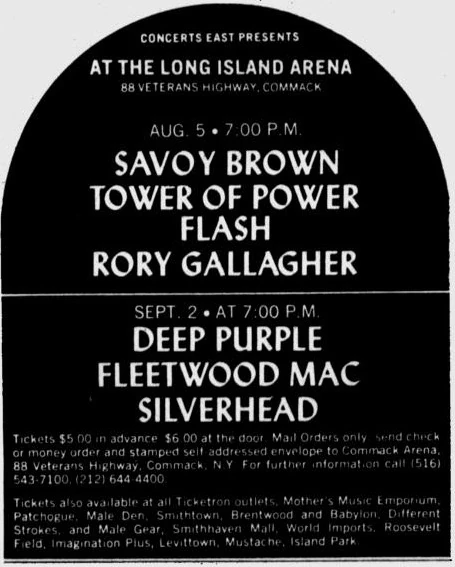70sweekly's tweet photo. August 5, 1972 Long Island Arena, Commack, NY https://t.co/nPdGp0Ui0Z