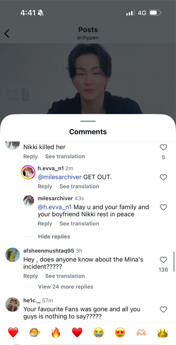 babydolljungwon's tweet photo. please spare some time and go REPORT comments on ENHYPEN'S most recent video on INSTAGRAM!!!

they're spamming disgusting things for clout, clearly they have no decency or respect for a human life. https://t.co/yZNSCciw09