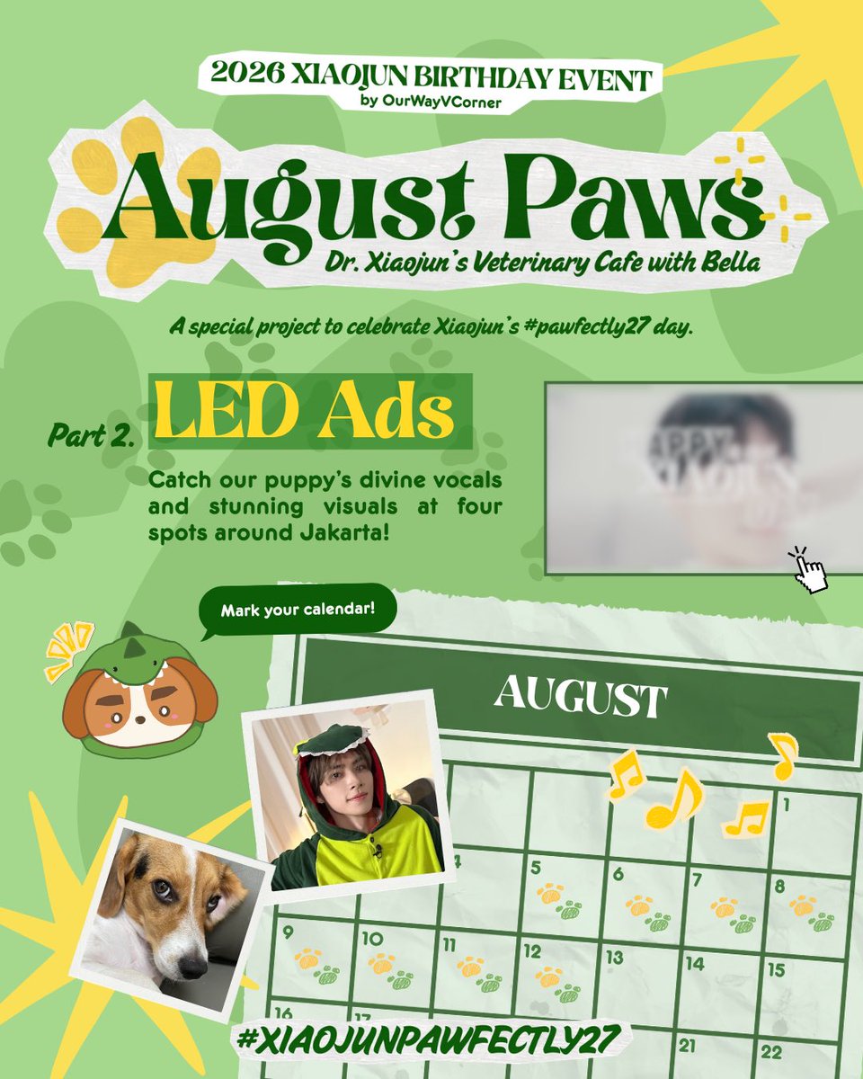 isnadiass's tweet photo. 💚 Another birthday surprise for Xiaojun is finally here!

With so much love from WayZenNi, we are bringing not only one, but four LED Ads to celebrate Xiaojun’s special day! We hope these displays become a small reminder of how loved and celebrated he is.

#XiaojunPawfectly27 https://t.co/RRIhmvy5xD