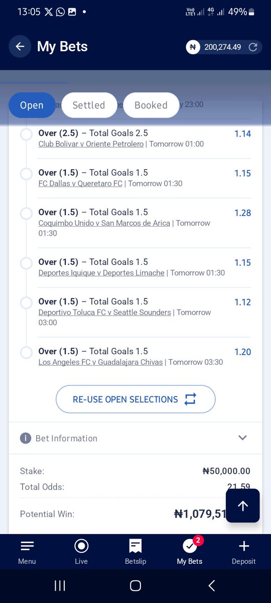 woozzaabets's tweet photo. X or Over 1.5 or 2.5 Goals Combo 🔥
Today's Goals Galore Accumulator 🔥
 
Let's Play Again 🍻

📌  2️⃣0️⃣+ 2️⃣0️⃣+ Odds 

Codes 👉  3928EB  ||  Q41PHS  

Bookie 👉 @BetKingNG 

Register 👇

https://t.co/TDAs3vJNOs

App download 👇

https://t.co/fwB0kZHqSy https://t.co/fl0NQAxngh