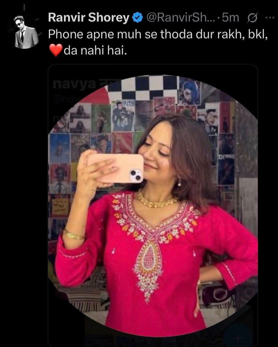 mountainGOAT_01's tweet photo. Bro @RanvirShorey is Smashing the Matriarchy. https://t.co/taoKAwxnwL