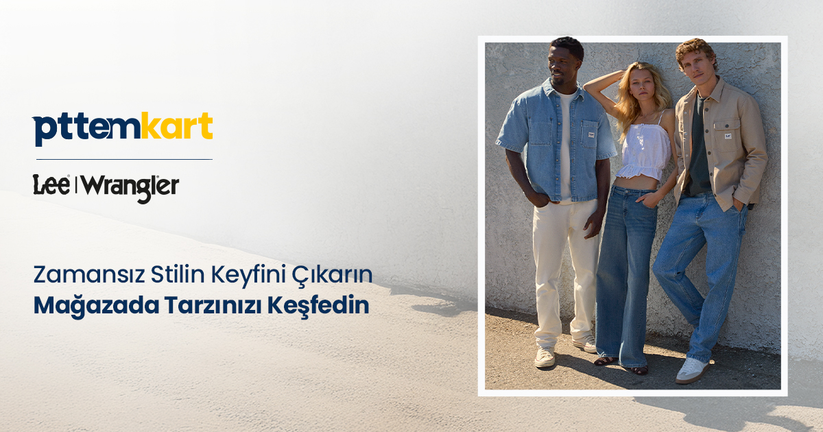 pttemkartt's tweet photo. Lee Wrangler ile iş birliğimiz başladı!

Lee Wrangler’ın denim dünyasını mağazada keşfederken, günlük stilinizi tamamlayacak seçimlerde Pttemkart avantajlarından yararlanabilirsiniz. https://t.co/K8nlAlBxox