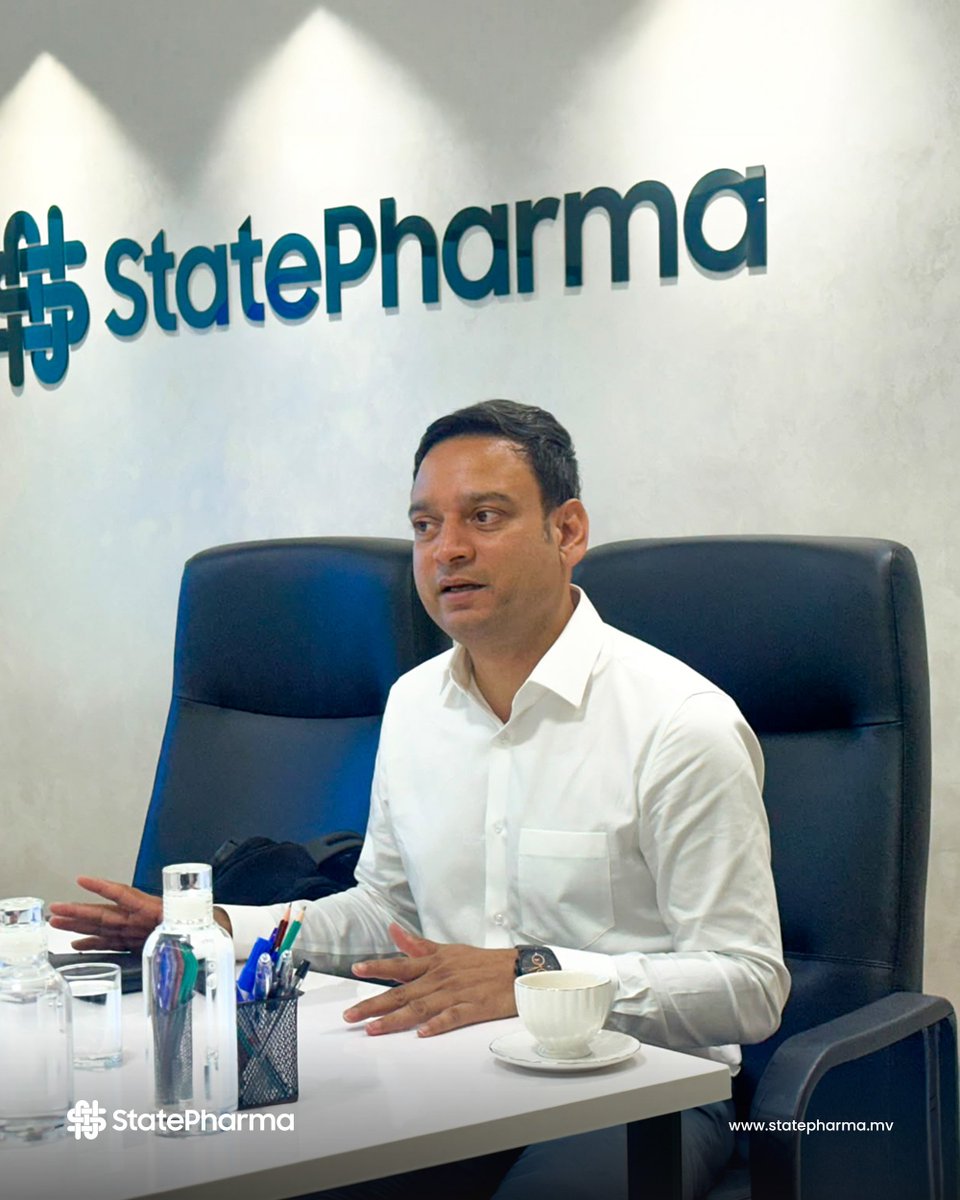 statepharmamv's tweet photo. ދިވެހިރާއްޖޭގެ ޞިއްޙީ ދާއިރާއަށް ބޭނުންވާ މުހިންމު ބޭސްތަކާއި ޞިއްޙީ ޚިދުމަތްތައް ފަސޭހައިން ލިބޭނެ މަގުތައް ފަހިކުރުމަށްޓަކައި، ޔޫރަޕްގެ މަޝްހޫރު ބޭސް އުފައްދާ ކުންފުނި، އެސްޓްރަޒެނިކާގެ މަންދޫބުންނާ ކުރެވުނު ބައްދަލުވުމުގެ ތެރެއިން.

#StatePharma https://t.co/KhIuEItmDz