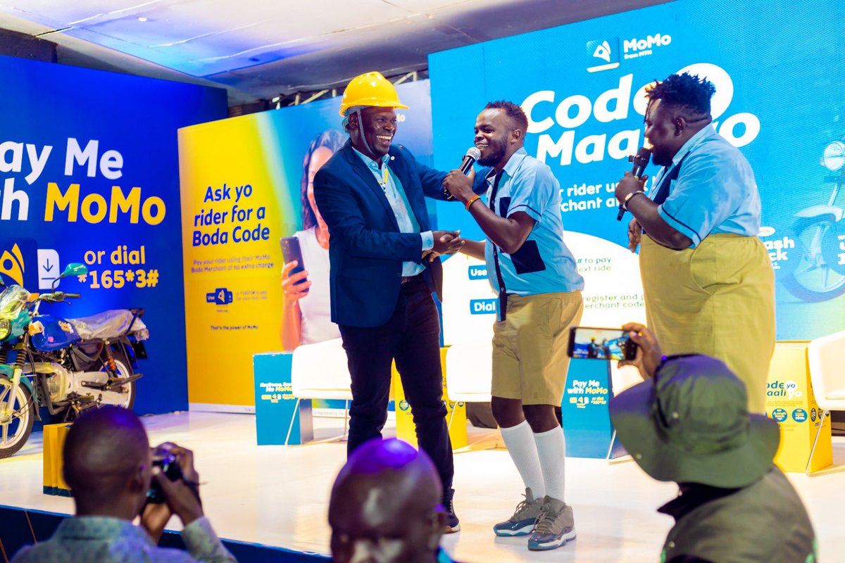 rachelthee's tweet photo. Today marks another milestone in transforming everyday transport payments. Hon. Kabuye Kyofa, Minister of State for Kampala Capital City and Metropolitan Affairs, joined us for the launch of #CodeYoMaaliYo, making payments safer, faster, and more rewarding for both riders and passengers.
Together, weโre driving smarter mobility with the power of digital payments.
#CodeYoMaaliYo #ThePowerOfMoMo