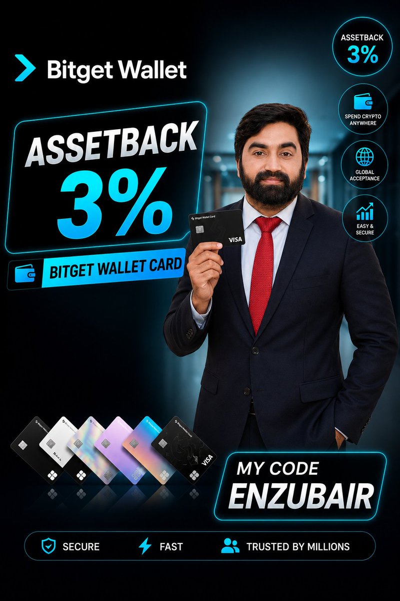 engineerzubair7's tweet photo. 💳 Why only spend when your everyday purchases can bring rewards too? 🚀
With the Bitget Wallet Card, eligible spending can help you earn up to 3% AssetBack in exciting assets like:

https://t.co/l9wRzcTxw7

#BitgetWallet #BitgetWalletAssetBack #Web3 #CryptoCard #AssetBack https://t.co/FwqSX5PED2