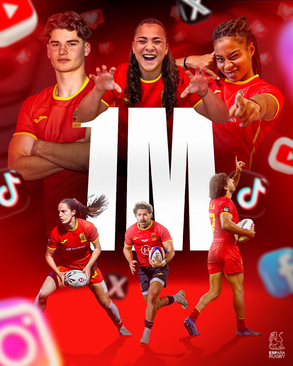 ferugby's tweet photo. 𝟏 𝐦𝐢𝐥𝐥𝐨́𝐧 de gracias 📲💌 

Superamos el millón de seguidores en nuestras redes sociales. 

🔗 Noticia completa: https://t.co/zsoNdO28Rw

#LoQueNosUne https://t.co/b5PCiXwP1y