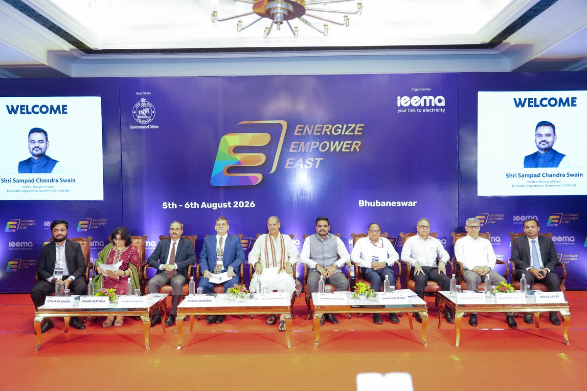 OPTCL_Odisha's tweet photo. At the #IEEMA Conference, Hon'ble Dy CM & Energy Minister, Govt. of Odisha, Shri Kanak Vardhan Singh Deo highlighted Odisha's vision to become India's #EnergyGrowthEngine, targeting nearly 11 GW of renewable energy by 2030. https://t.co/o4LzVEbt2y