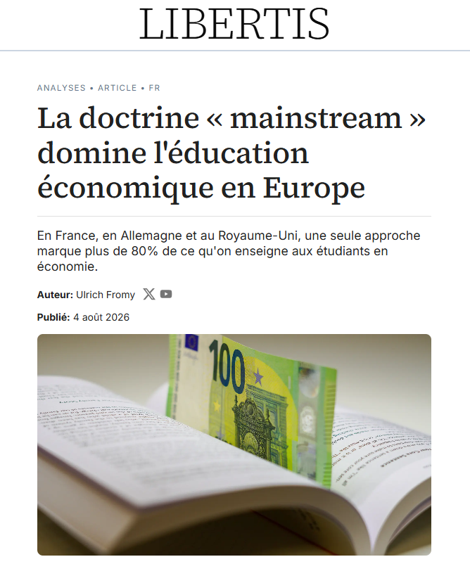 UlrichFY's tweet photo. Je suis ravi de vous annoncer ma collaboration avec Libertis ! 🚀

Une initiative européenne pour faire avancer les idées de liberté sur le vieux continent.

Mes deux premiers articles sur sont en ligne : https://t.co/bWiAfrTPgk
