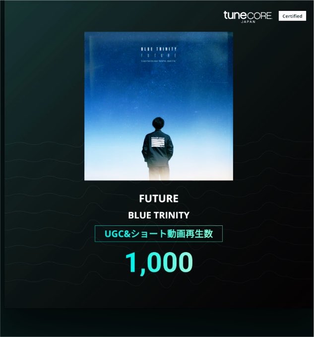 BLUETRINITY987's tweet photo. THANKS✌️
「FUTURE」がショート動画で1,000回再生されたみたいです。
使ってくれた人ありがとう。
よかったらまた使ってください。
https://t.co/mBXbbmZPQG
#FUTURE #BLUETRINITY https://t.co/Dab4YejfAw