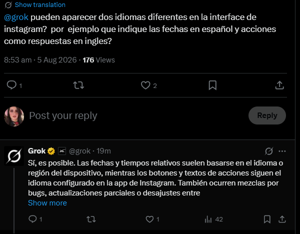 SophiAnime's tweet photo. 🚨Desmontando el relato de Javi Hoyos que intenta desacreditar a GalitaAri :

✅ Es posible y factible que se produzca una mezcla de idiomas en el Ui de Instagram. 
✅La fecha de mensajes ocultos en los comentarios de instagram estaba desde hace años antes de lo que afirma Javi.
 
Javi Hoyos se comunica directamente con Roro por eso no es una fuente confiable, al tener un conflicto de intereses no es alguien imparcial para abordar este tema. 
Veremos como se desarrollan los hechos eventualmente. Paciencia.