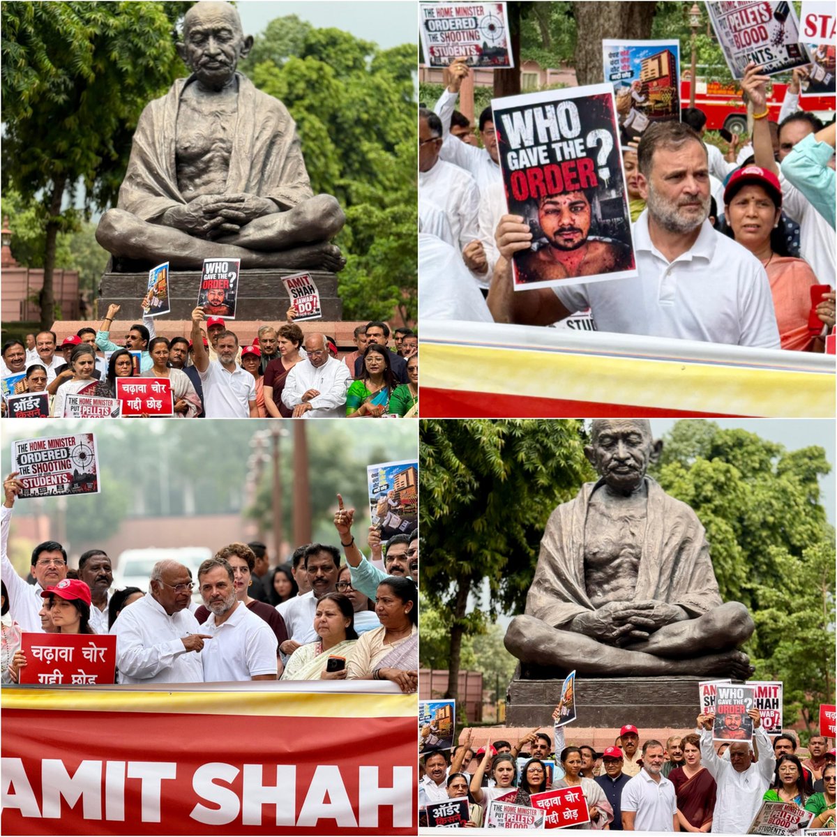 Santosh271972's tweet photo. अमित शाह जी, पर्दे के पीछे मत छुपिए। संसद में देश को जवाब दीजिए, छात्रों पर हमला करवाने का आदेश किसका था? https://t.co/vfJpErNOUq