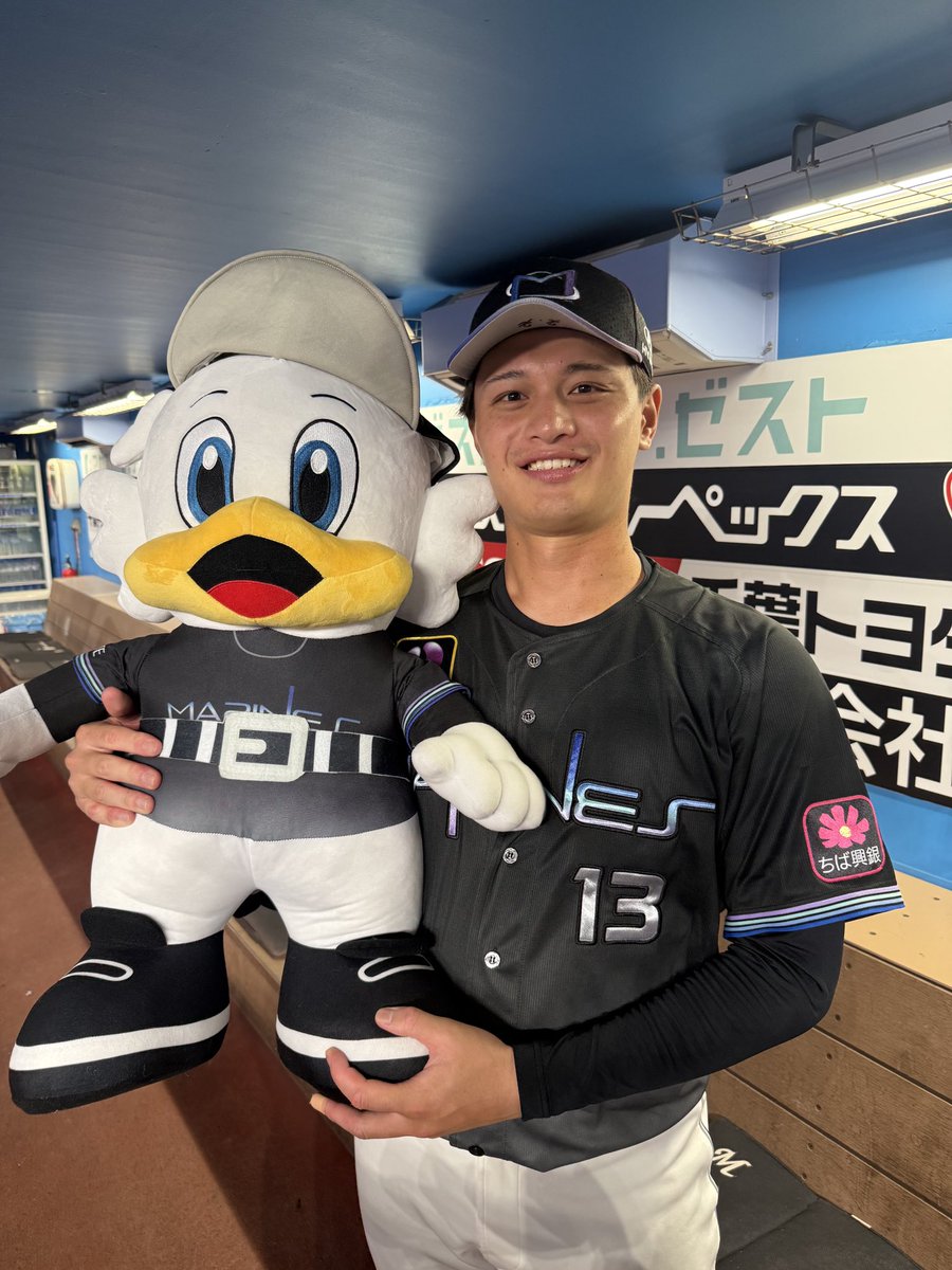 chibalotte_pr's tweet photo. 6回無失点のピッチングで3勝目を挙げた #毛利海大 投手！
#chibalotte #広報 https://t.co/TNaD5GZUu1