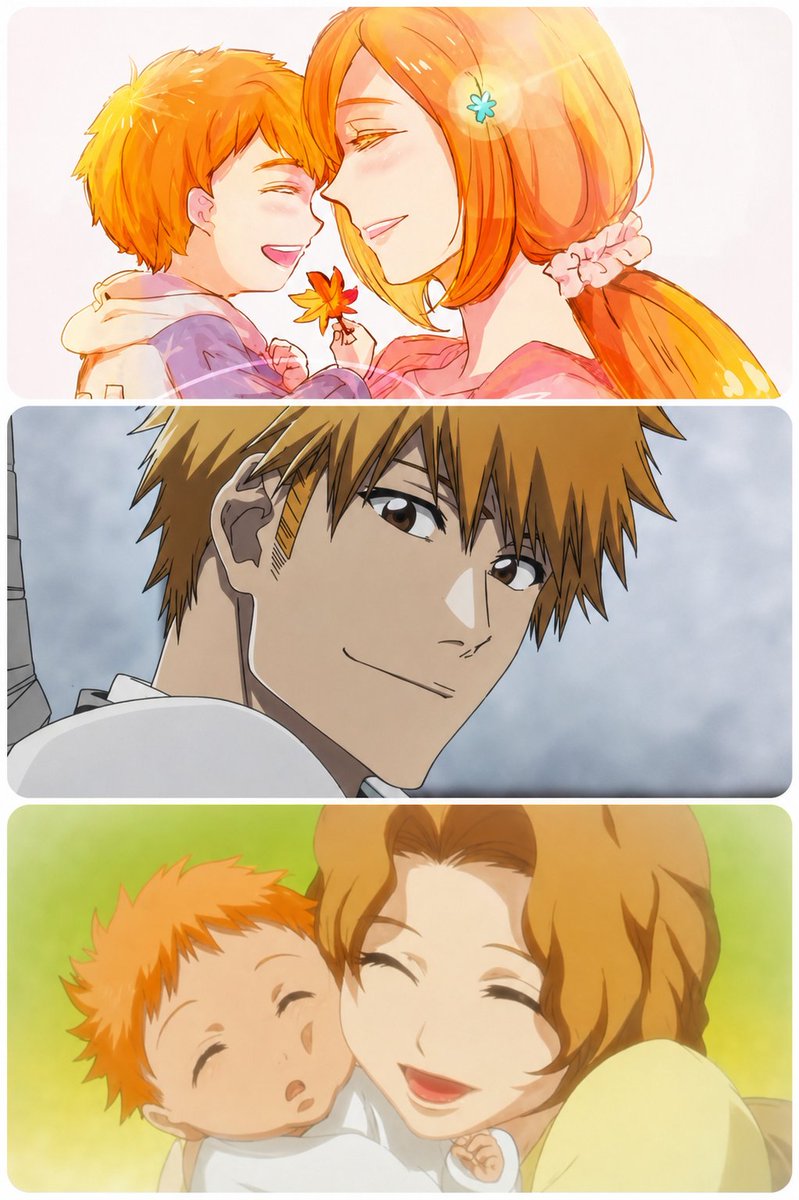 Idealnewscentre's tweet photo. OFFICIAL “BLEACH” Q&A REVEALS HOW OLD ORIHIME WAS WHEN SHE GAVE BIRTH TO KAZUI! 

A newly revealed official Q&A confirms that Kazui Kurosaki was in the first grade of elementary school during the events of the “No Breaths From Hell” one-shot.

- Based on the series timeline and Orihime's age, fans calculated that she was around 23 years old when Kazui was born.

The official Q&A also revealed that Ichigo and Orihime began dating after graduating from university meaning their relationship moved forward surprisingly quickly before they eventually became parents. ❤️

👶 Ichigo and Orihime: University graduation → began dating → welcomed Kazui shortly afterward.

The exact pregnancy timeline is a calculation based on the official information rather than something directly stated.