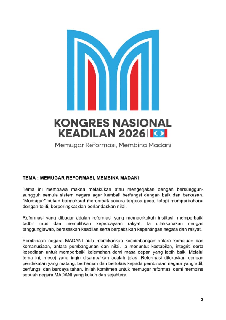 KEADILAN's tweet photo. Tema ini membawa makna melakukan atau mengerjakan dengan bersungguh- sungguh semula sistem negara agar kembali berfungsi dengan baik dan berkesan. "Memugar" bukan bermaksud merombak secara tergesa-gesa, tetapi memperbaharui dengan teliti, berperingkat dan berlandaskan nilai. https://t.co/RYEDKvcv1P