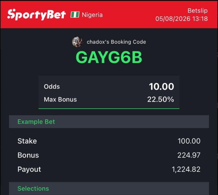 AgbaChadox's tweet photo. 500 &amp; 10 ODDS

More games on my TG⤵️
https://t.co/RqqNbk9E2u https://t.co/LHmuctpxA8