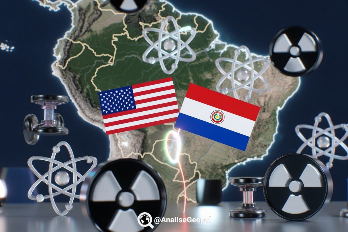 AnaliseGeopol's tweet photo. 🇵🇾🇺🇸 O Paraguai fechou um acordo nuclear estratégico com os EUA. Definido como uma parceria para cooperação nuclear civil, o acordo foi assinado em Washington por Marco Rubio no dia 4 de agosto de 2026, e marca o primeiro passo para o início do programa nuclear paraguaio. https://t.co/iq4lgsSKyf