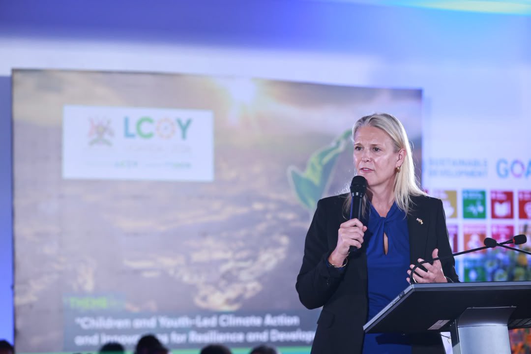 Ishmaelthehost's tweet photo. “The future will be built by courageous young people who transform ambition into practical action for a greener world.”~H.E. @LisaJChesney, British High Commissioner to Uganda.

#LCOYUganda2026 
#MyGreenActionUg
#ClimateAction
#InvestInUGchildren https://t.co/oguTupCZcE